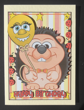 Happy Birthday - Little Hedgehog by Hazel Sumner