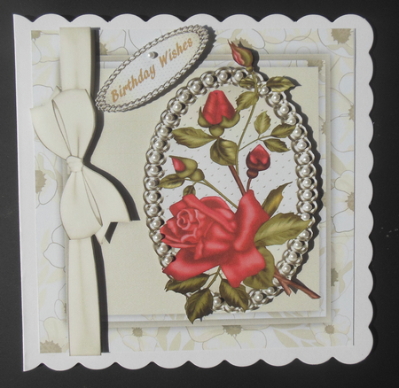 Beautiful Red  rambling Rose  on Sepia 4 by Hazel Sumner