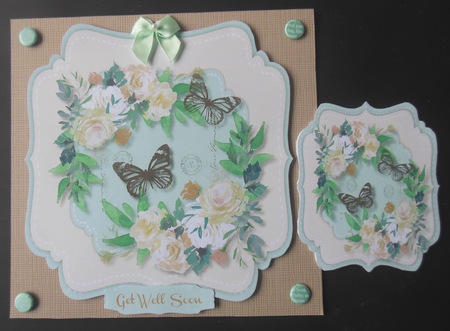 Beautiful  Roses and Butterflys 4 by Hazel Sumner