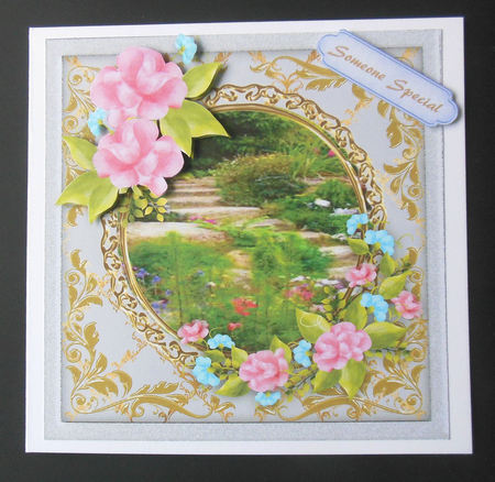 Beautiful Pink Roses and Scene 3 by Hazel Sumner