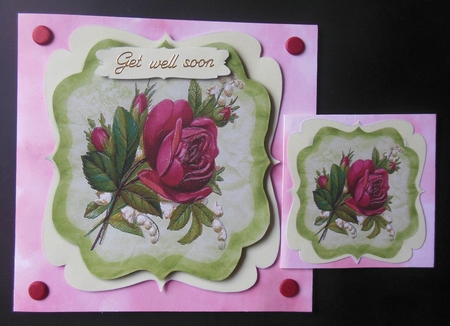 Beautiful Bbracket and Red Roses by Hazel Sumner