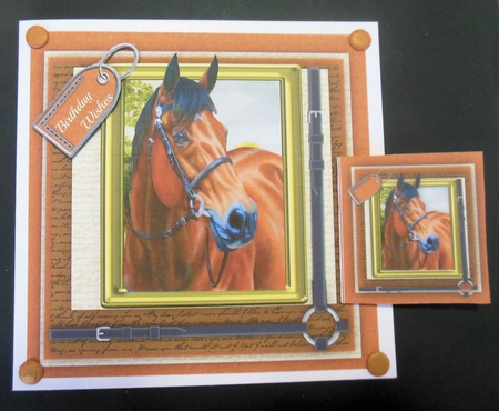 Stunning Throuhgabrd Horse in a Gold Frame  by Hazel Sumner