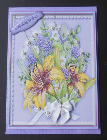 Beautiful Fflower Topper with Verse 4 by Hazel Sumner