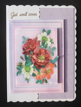 Print, Cut,and Fold, Beautiful Mixed Flowers  by Hazel Sumner