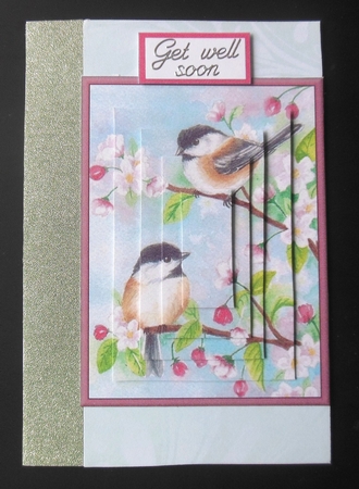 Cherry Blossom Birds Pyramage by Hazel Sumner