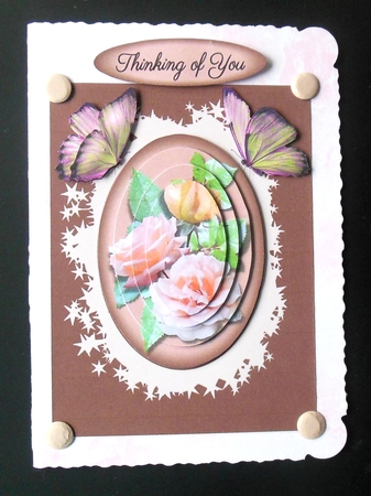 very best wishes with roses by Hazel Sumner