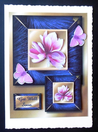 pretty magnolias greetings by Hazel Sumner