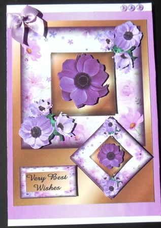 anemones love and greetings by Hazel Sumner