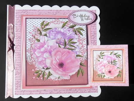 Beautiful Lilac Roses in a Gold Frame  by Hazel Sumner