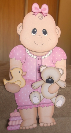 3D On the Shelf Card Kit - Little Ethnic New Baby Girl Veena by Hazel Sumner