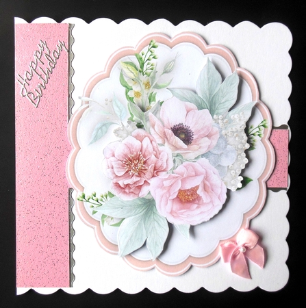 Beautiful Pink  Roses and Jasmine by Hazel Sumner