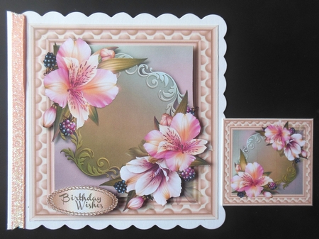 Pink Lillys and Berrys  by Hazel Sumner