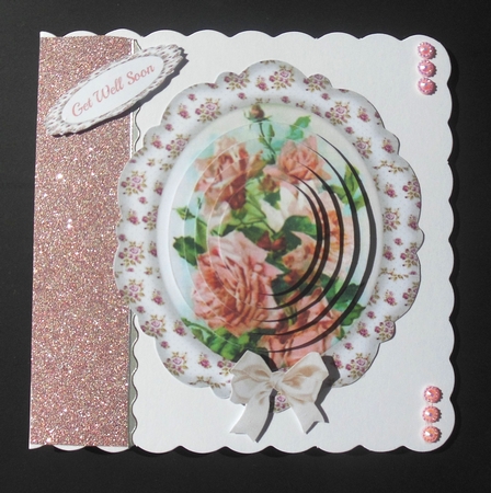 Beautiful Roses in a Rose Frame ( Pyramid) by Hazel Sumner