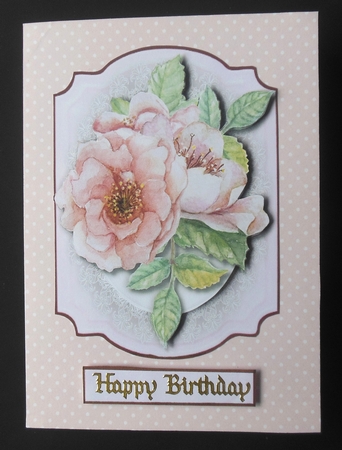 Print and Cut , Beautiful Pink Roses  by Hazel Sumner