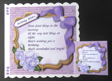 Beautiful Bracket with Roses and Bow 1 by Hazel Sumner
