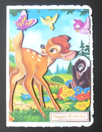 Bambi A5 Quick Card by Hazel Sumner