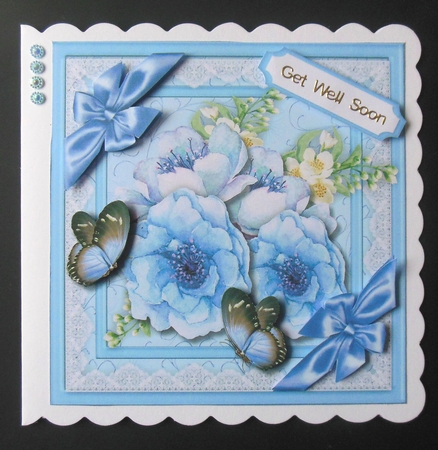 Beautifull Butterflys and Roses  4 by Hazel Sumner