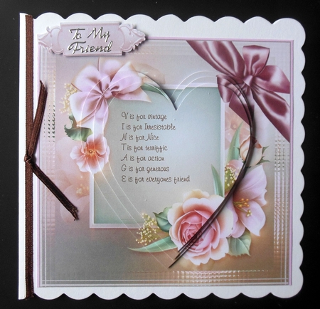 8x8 pink rose mini kit by Hazel Sumner