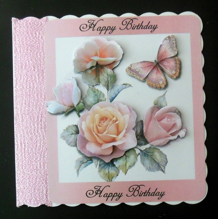 pink birthday roses by Hazel Sumner