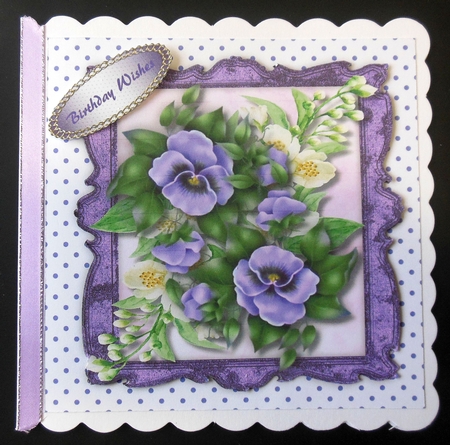 Lilac Pansys and Jasmine  by Hazel Sumner