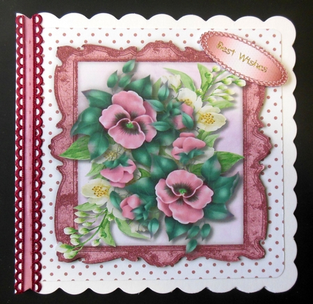 Pink Pansys and Jasmine  by Hazel Sumner