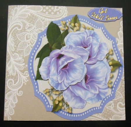 Beautiful lilac Flower and Babys Breath by Hazel Sumner