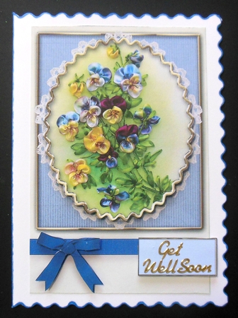 Birthday Floral Quick card by Hazel Sumner