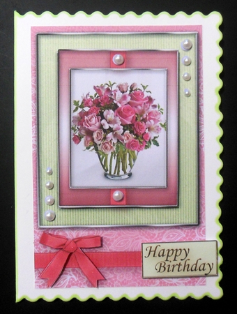 Birthday with love Quick Card by Hazel Sumner