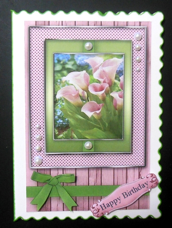 Birthday with love Quick Card by Hazel Sumner