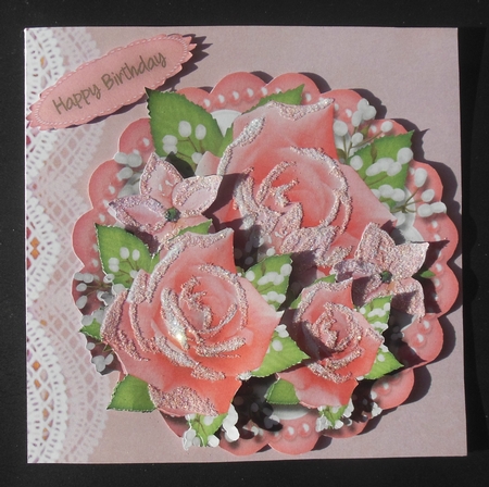 Pink Roses and Babys Braeth 1 by Hazel Sumner