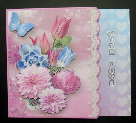 Shimmer Hearts Background Sheet by Hazel Sumner