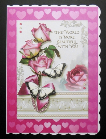 Shimmer Hearts Background Sheet by Hazel Sumner