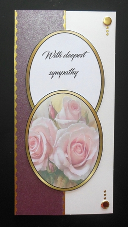 Insert Pink Roses Sympathy by Hazel Sumner