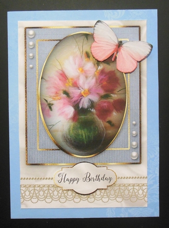 Happy Birthday Floral card by Hazel Sumner