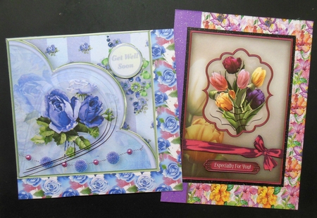 Spring Flower Backgrounds 8x8  by Hazel Sumner