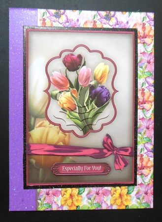 Spring Flower Backgrounds 8x8  by Hazel Sumner