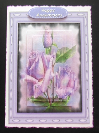 Beautiful Lilac Roses in Pyramid by Hazel Sumner