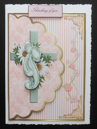 Easter Cross Decoupage Topper by Hazel Sumner