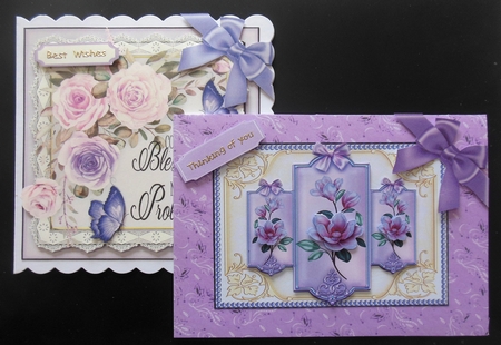 Purple Hues Corner Bow Wrap by Hazel Sumner