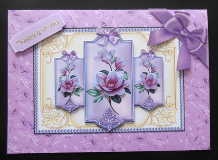 Purple Hues Corner Bow Wrap by Hazel Sumner