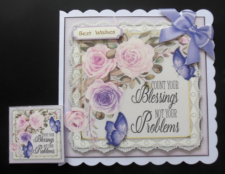 5, Sheet Card Fronts , Cout Your Blessings by Hazel Sumner