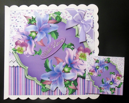 Lilac  Lillys and Pansy  by Hazel Sumner