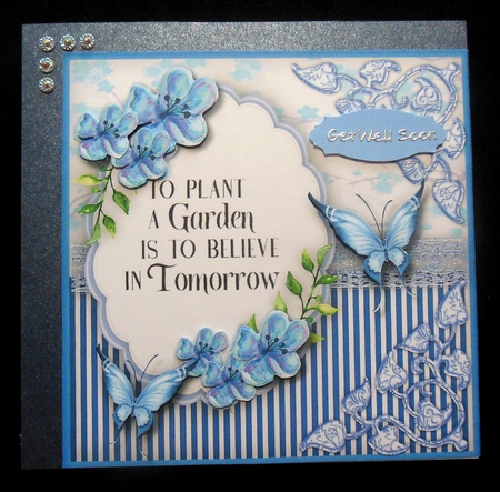Summer Flowers and Butterflies 2 by Hazel Sumner