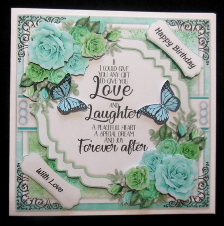 Birthday Floral1 Mini Card Kit by Hazel Sumner