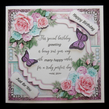 Birthday Floral2 Mini Card Kit by Hazel Sumner