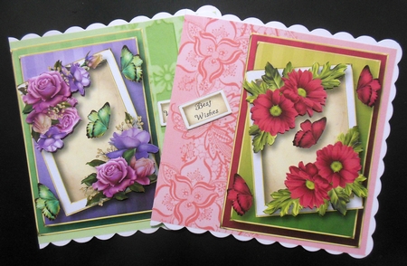 The Floral Angled Frame QUICK TOPPER Bumper Kit by Hazel Sumner