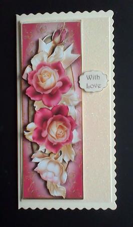 Beautiful Pink & Pastel Roses Large Dl Mini Kit by Hazel Sumner
