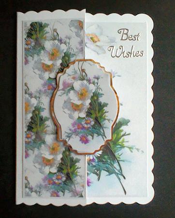 Poppy and Daisy Fold Back Card by Hazel Sumner