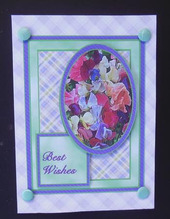 Sweet Peas Quick Card by Hazel Sumner
