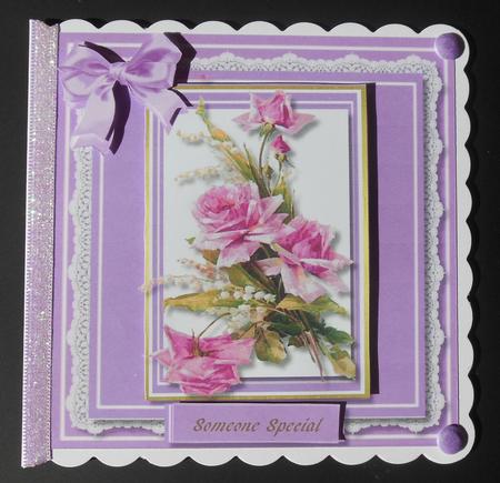 Lovely Lilac Kliene Roses and Lace by Hazel Sumner